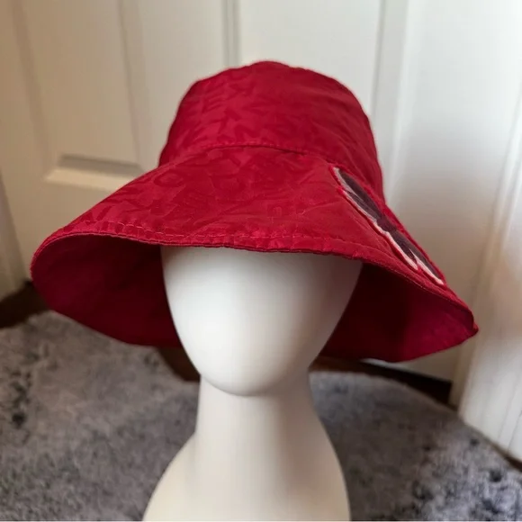 Weekend MaxMara Accessories Label-cut Logo Jacquard Hat. Sz: 57 Color:Red.New Weekend MaxMara Accessories Label-cut Logo Jacquard Hat. Sz  main image 3